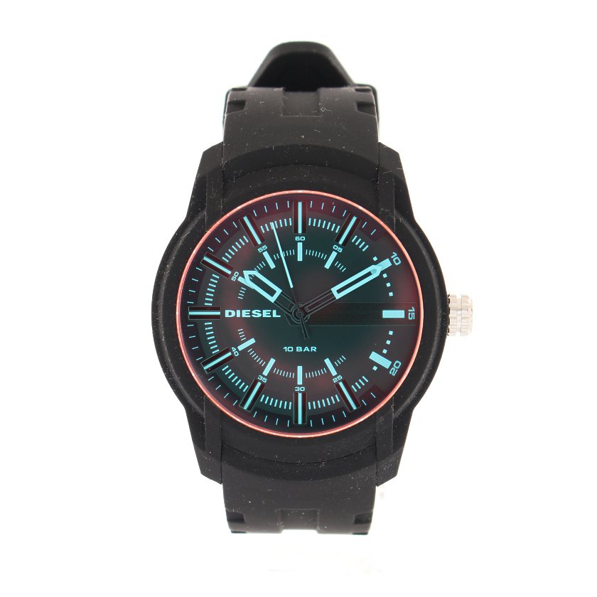 ディーゼル Diesel Armbar 腕時計 メンズ クオーツ Ss ラバー 黒 黒文字盤 ハイブランド ブランド専門の中古通販サイト 5804