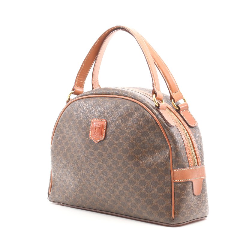 セリーヌ(CELINE)マカダム|ハンドバッグ|PVC|レザー|ダーク セリーヌ(CELINE)マカダム|ハンドバッグ|PVC|レザー|ダーク
