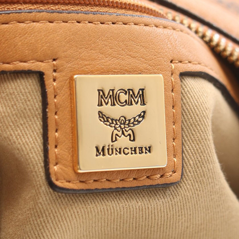 エムシーエム(MCM)ヴィセトス|ワンショルダーバッグ|PVC|キャメルブラウン|ハイブランド・ブランド専門の中古通販サイト(587879)