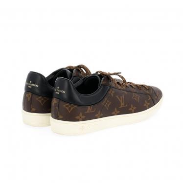 ルイヴィトン(LOUIS VUITTON)ルクセンブルグ|ライン|モノグラム|スニーカー|PVC|レザー|茶色|黒|ハイブランド・ブランド専門の中古通販サイト(589910)