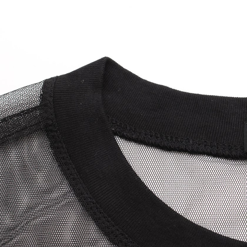 ディーゼル Diesel ワンピース メッシュ 半袖 コットン 黒 ハイブランド ブランド専門の中古通販サイト