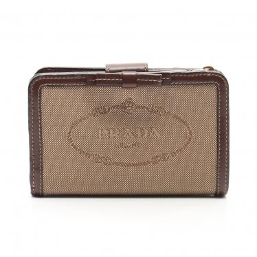 PRADA・財布・小物・LOGO JACQUARD ロゴジャガード 二つ折り財布