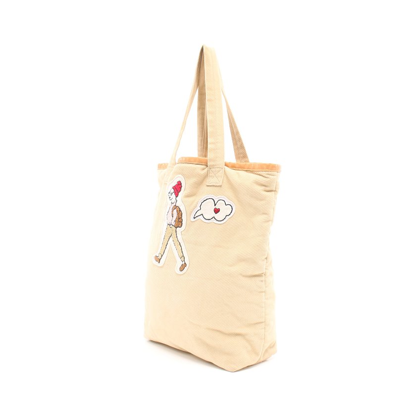 ラドロー Ludlow South Street トートバッグ コーデュロイ ベージュ マルチカラー ワッペン ハイブランド ブランド専門の中古通販サイト 5928