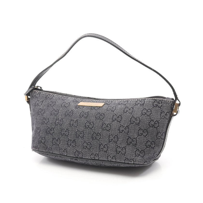 グッチ Gucci Gg柄 ハンドバッグ ミニバッグ キャンバス レザー グレー 黒 ハイブランド ブランド専門の中古通販サイト