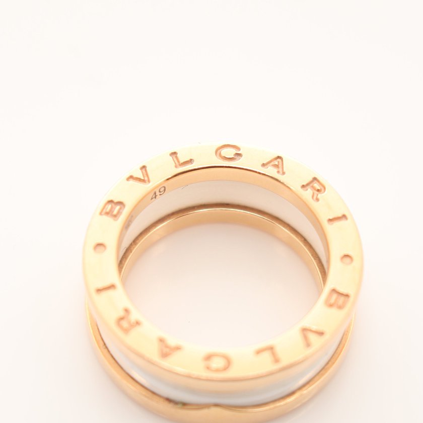 ブルガリ Bvlgari B Zero1 ビーゼロワン リング 指輪 K18pg セラミック ピンクゴールド ハイブランド ブランド専門の中古通販サイト