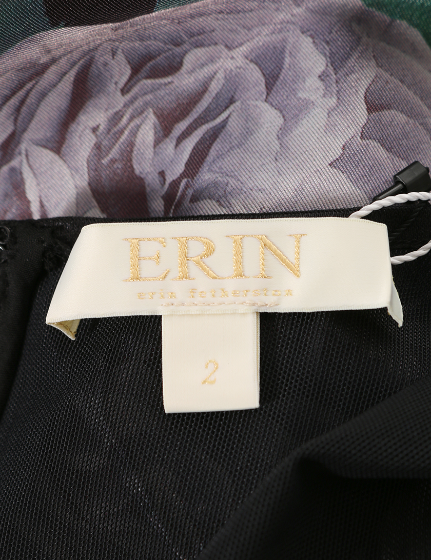 エリンフェザーストン Erin Fetherston ノースリーブワンピース 黒 花柄 ハイブランド ブランド専門の中古通販サイト