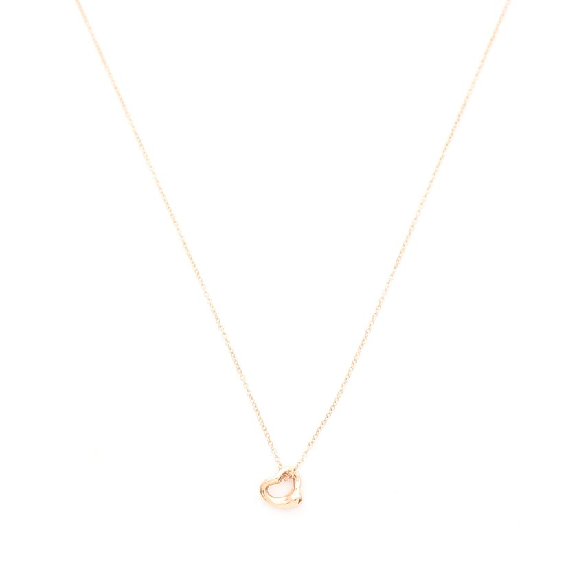 ティファニー Tiffany Co オープンハート エルサペレッティ ネックレス K18pg ピンクゴールド ハイブランド ブランド専門の中古通販サイト