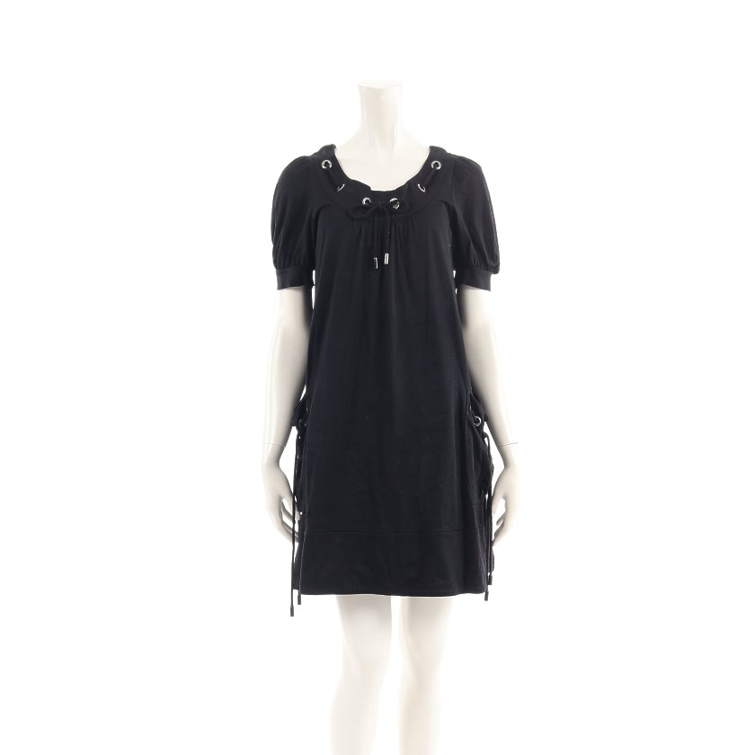 バーバリーブルーレーベル Burberry Blue Label ワンピース ショート スリーブ 黒 アイレット ハイブランド ブランド専門の中古通販サイト