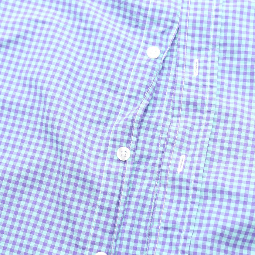 フランクアンドアイリーン Frank Eileen Barry シャツブラウス ギンガムチェック 紫 緑 ハイブランド ブランド専門の中古通販サイト