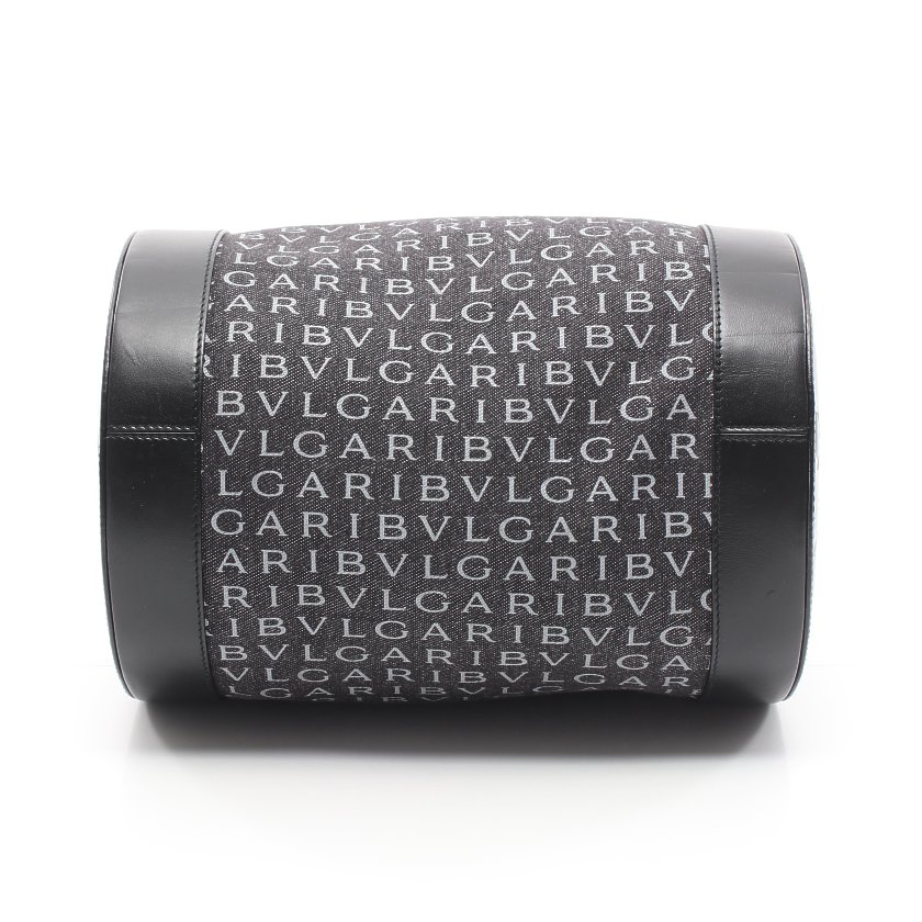 ブルガリ(BVLGARI)B-zero1|ビーゼロワン|ロゴマニア|ハンドバッグ|レザー|デニム|黒|ダークグレー|ハイブランド・ブランド専門の中古通販サイト(597991)