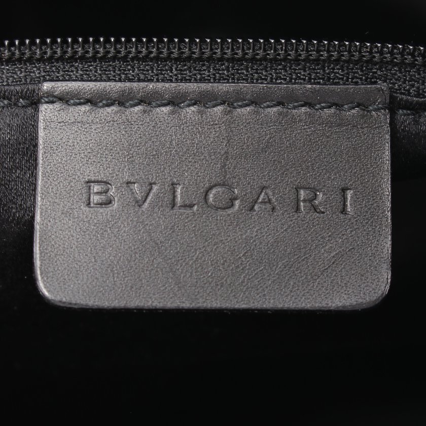 ブルガリ(BVLGARI)B-zero1|ビーゼロワン|ロゴマニア|ハンドバッグ|レザー|デニム|黒|ダークグレー|ハイブランド・ブランド専門の中古通販サイト(597991)