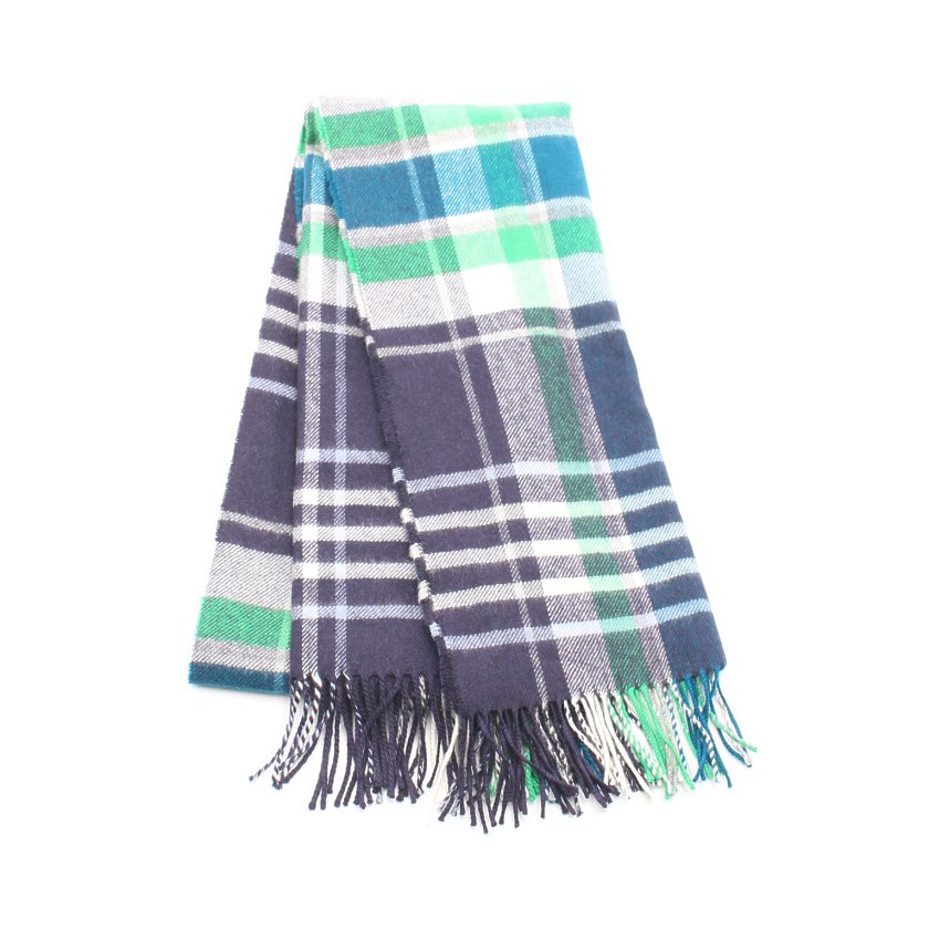 ジョンストンズ Johnstons マフラー ストール チェック柄 カシミヤ ウール ネイビー 緑 白 ハイブランド ブランド専門の中古通販サイト ジョンストンズ Johnstons マフラー ストール チェック柄 カシミヤ ウール ネイビー 緑 白 ハイブランド ブランド専門の中古通販サイト