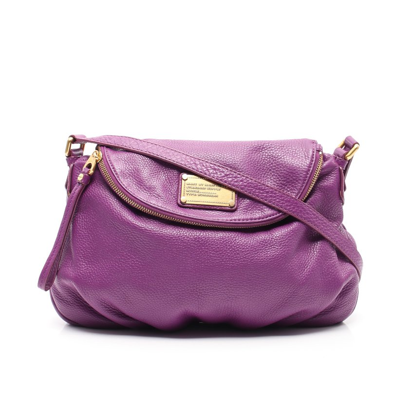 マークバイマークジェイコブス(MARC BY MARC JACOBS)CLASSIC|Q|NATASHA|クラシック|キュー|ナターシャ|ショルダーバッグ|レザー|紫|クロスボディ|ハイブランド・ブランド専門の中古通販サイト(602700)