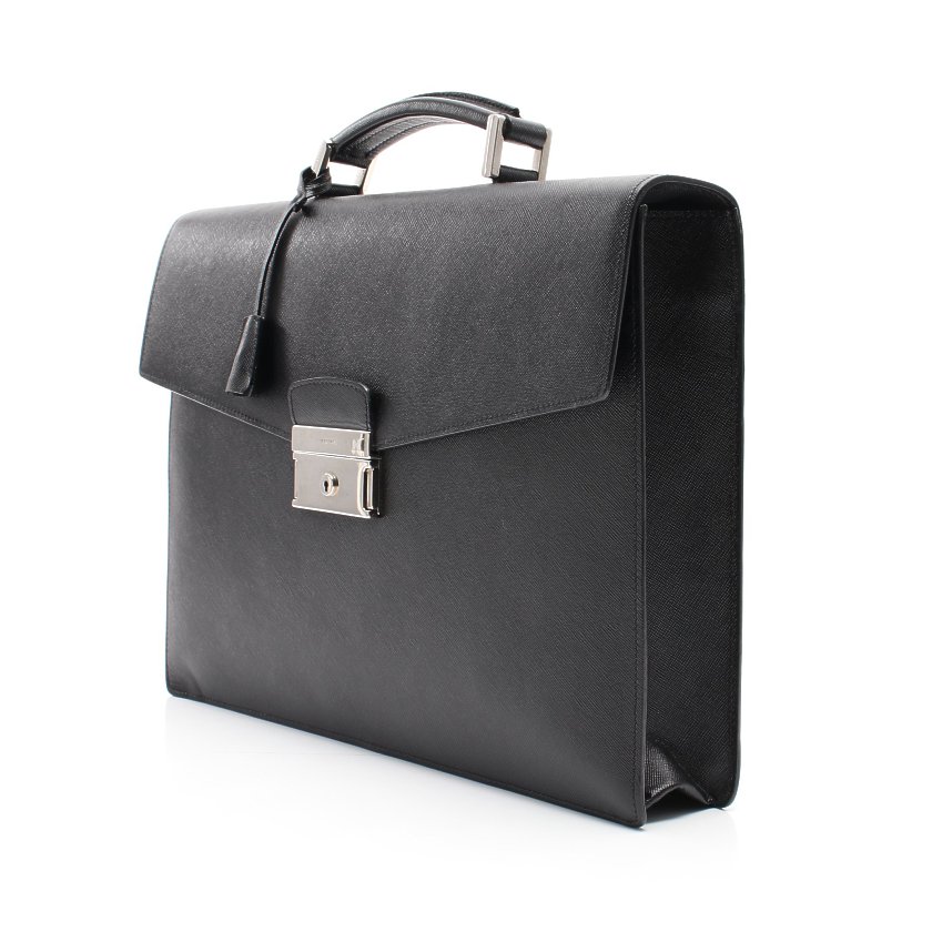プラダ(PRADA)|ブリーフケース|ビジネスバッグ|サフィアーノレザー|黒|ハイブランド・ブランド専門の中古通販サイト(603246) 【希望者のみラッピング無料】 PRADA ブリーフケース ビジネスバッグ サフィアーノ ブラック ビジネスバッグ