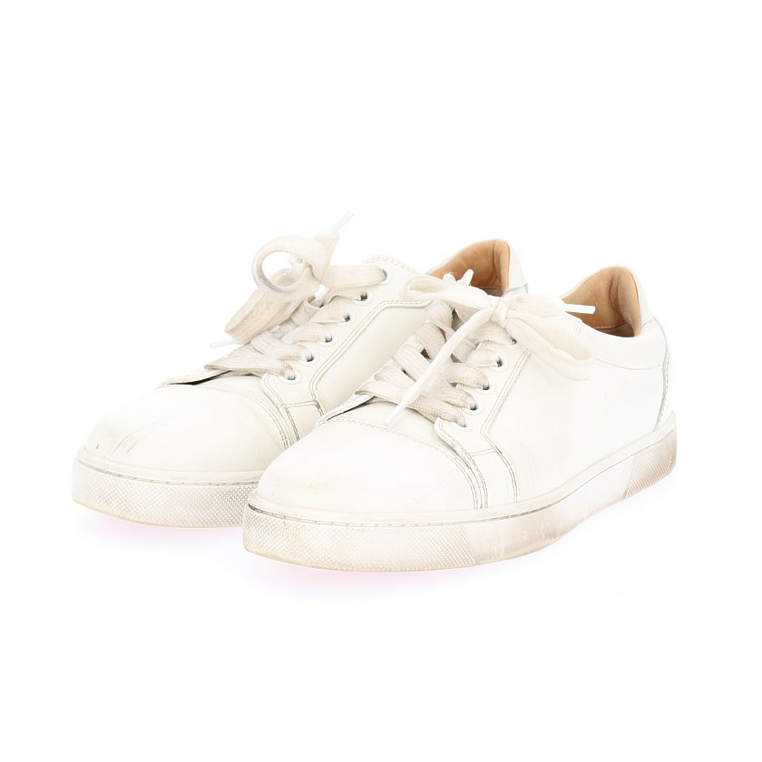 クリスチャンルブタン Christian Louboutin Vieira Flat Calf スニーカー レザー 白 19aw ハイブランド ブランド専門の中古通販サイト
