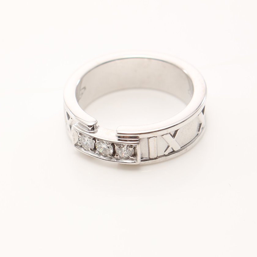 ティファニー Tiffany Co アトラス 指輪 リング K18wg ダイヤモンド ホワイトゴールド 3pダイヤ ハイブランド ブランド専門の中古通販サイト 5816