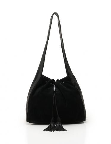 PRADA 黒 スエード ショルダーバッグ PRADA/プラダ_Men通販 | スエード ショルダーバッグ【送料無料】【店頭