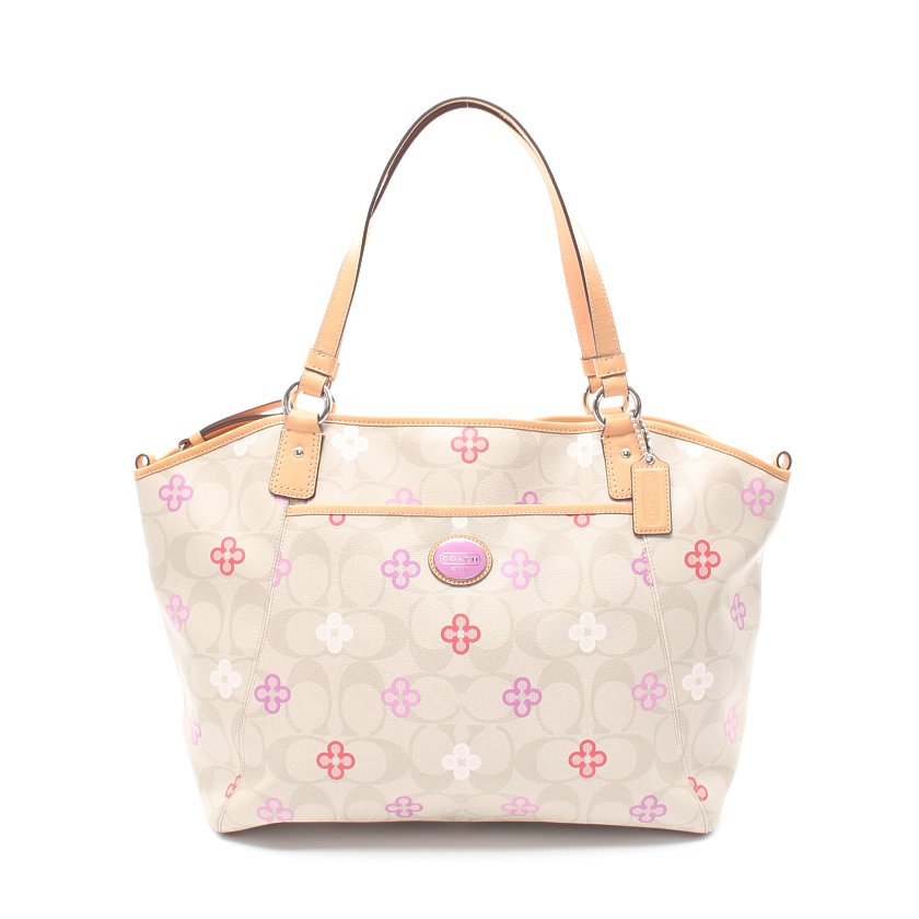 コーチ(COACH)シグネチャー|トートバッグ|花柄|PVC|レザー ...
