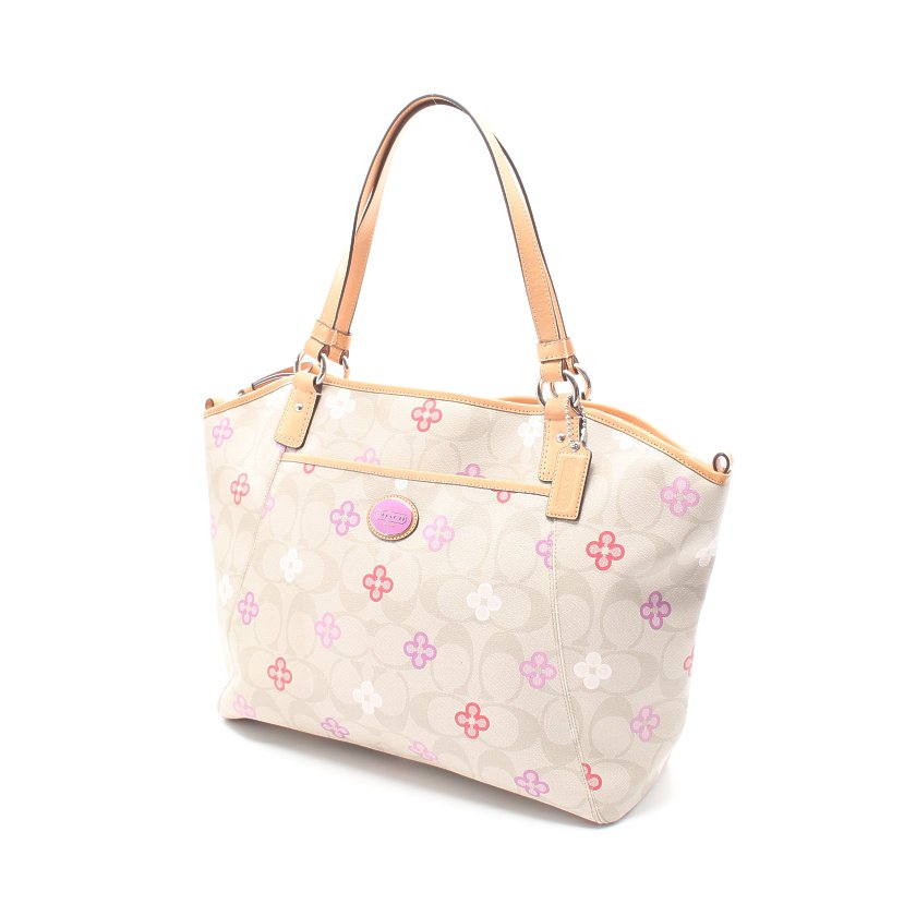 コーチ(COACH)シグネチャー|トートバッグ|花柄|PVC|レザー ...