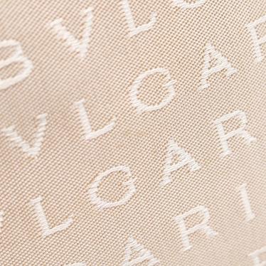 ブルガリ Bvlgari ロゴマニア トートバッグ キャンバス レザー ベージュ 茶色 ハイブランド ブランド専門の中古通販サイト