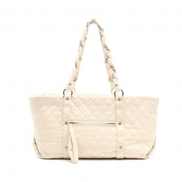 シャネル Chanel マトラッセ チェーントートバッグ ラムスキン アイボリー シルバー金具 ハイブランド ブランド専門の中古通販サイト