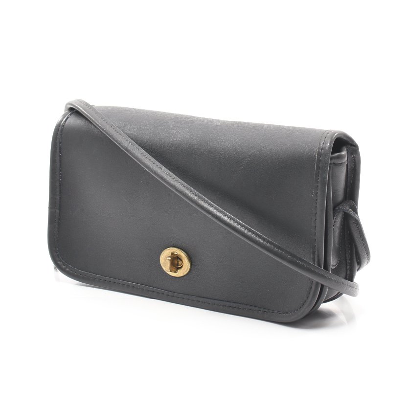 コーチ(COACH)オールドコーチ|ショルダーバッグ|レザー|黒|ヴィンテージ|ハイブランド・ブランド専門の中古通販サイト(610648)