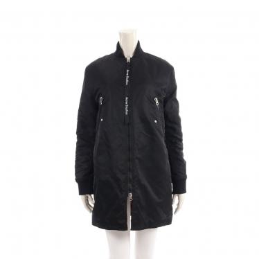 アクネストゥディオズ Acne Studios ボンバーコート ロングブルゾン ナイロン 黒 2018aw ハイブランド ブランド専門の中古通販サイト 615533