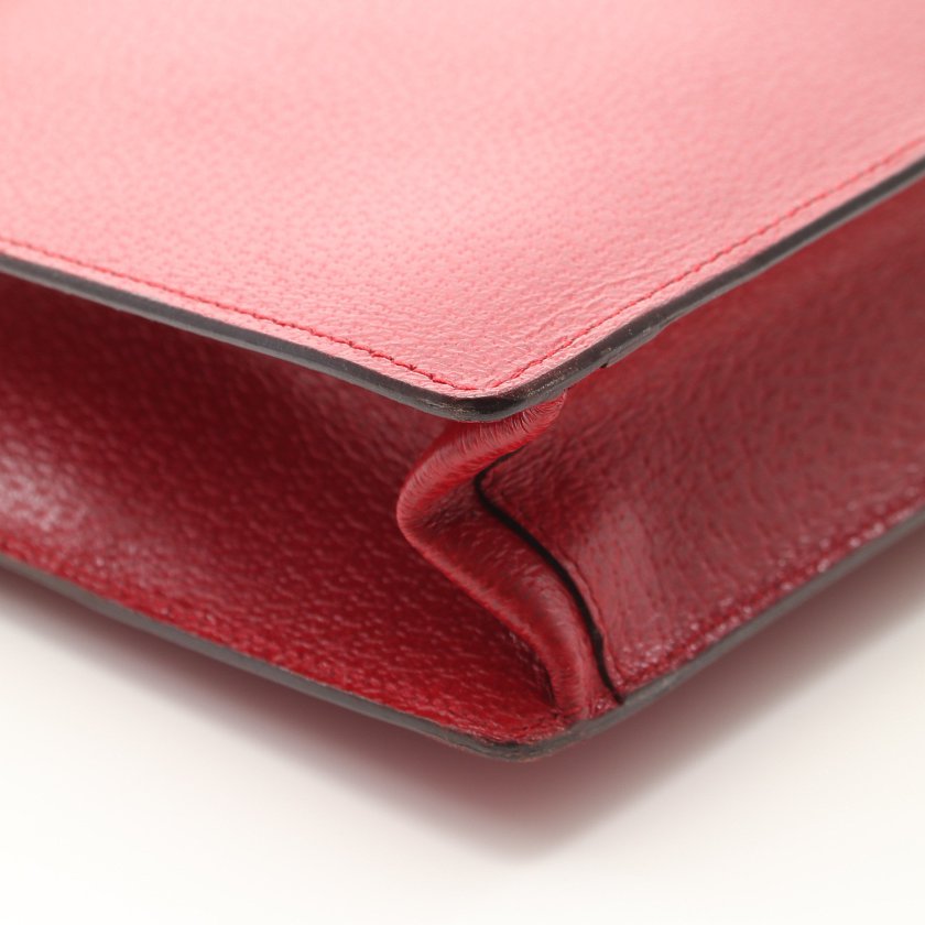 プラダ Prada Cinghiale ブリーフケース ビジネスバッグ レザー 赤 ハイブランド ブランド専門の中古通販サイト