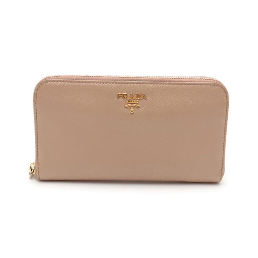 Prada サフィアーノレザー 長財布 ピンクベージュ Gulfcoastpartnership Org