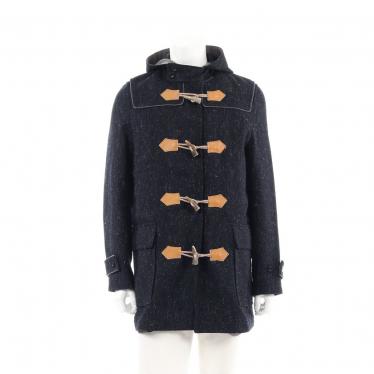 sacai・アウター・ ダッフルコート ダークネイビー マルチカラー