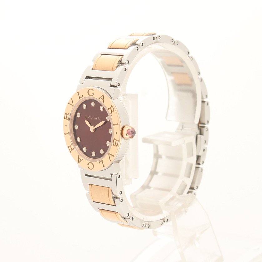 ブルガリ Bvlgari ブルガリブルガリ レディース 腕時計 クオーツ Ss K18pg ダイヤモンド シルバー ピンクゴールド 12pダイヤ ソレイユブラウン文字盤 ハイブランド ブランド専門の中古通販サイト ブルガリ Bvlgari ブルガリブルガリ レディース 腕時計 クオーツ Ss K18pg ダイヤモンド シルバー ピンクゴールド 12pダイヤ ソレイユブラウン文字盤 ハイブランド ブランド専門の中古通販サイト