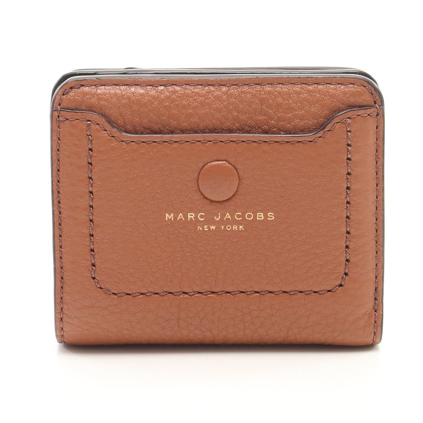 マークジェイコブス Marc Jacobs 二つ折り財布 レザー 茶色 L字ファスナー ハイブランド ブランド専門の中古通販サイト