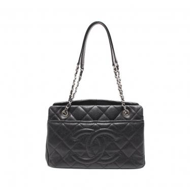 シャネル Chanel マトラッセ チェーントートバッグ キャビアスキン 黒 シルバー金具 ハイブランド ブランド専門の中古通販サイト