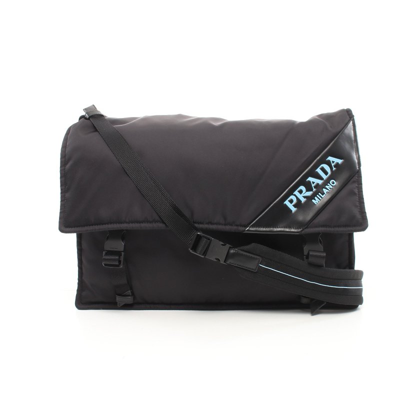プラダ(PRADA)TESSUTO|SOFT|CA|メッセンジャーバッグ|ショルダーバッグ|ナイロン|レザー|黒|水色|ハイブランド・ブランド専門の中古 通販サイト(625862) プラダ(PRADA)TESSUTO|SOFT|CA|メッセンジャーバッグ|ショルダーバッグ|ナイロン|レザー|黒|水色|ハイブランド・ブランド専門の中古 通販サイト(625862)