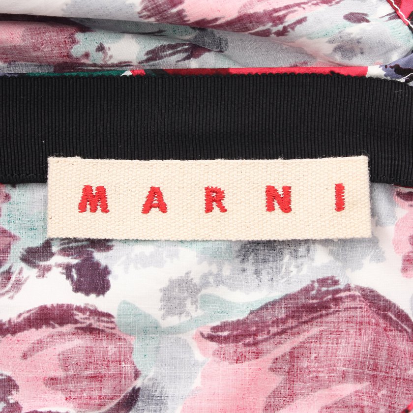 マルニ(MARNI)チュニック|トップス|チューリップ柄|赤|グレー ...