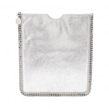 ステラマッカートニー Stella Mccartney ファラベラ タブレットケース フェイクレザー メタリックシルバー ハイブランド ブランド 専門の中古通販サイト