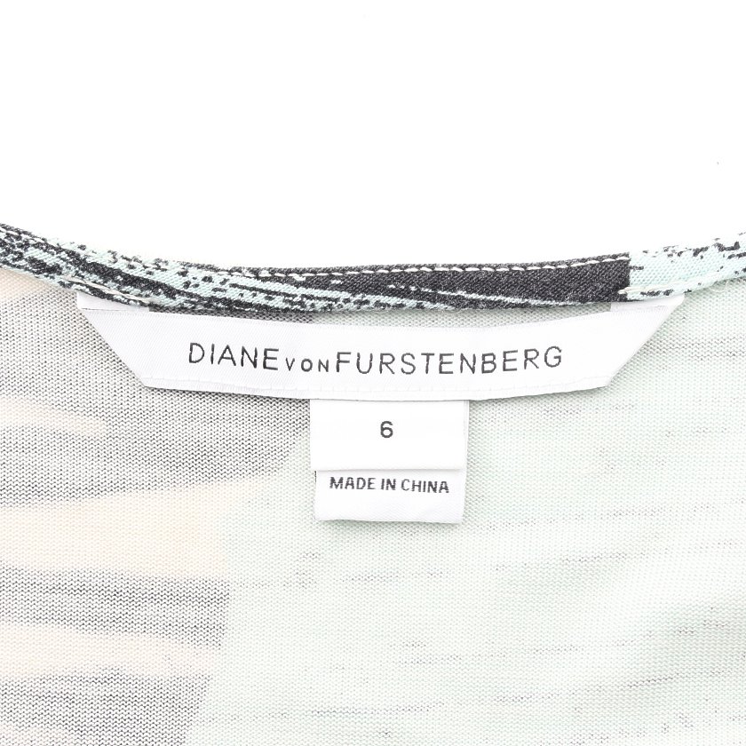 ダイアンフォンファステンバーグ Diane Von Furstenberg Valencia ラップワンピース 総柄 シルク 黒 マルチカラー ハイブランド ブランド専門の中古通販サイト 6267