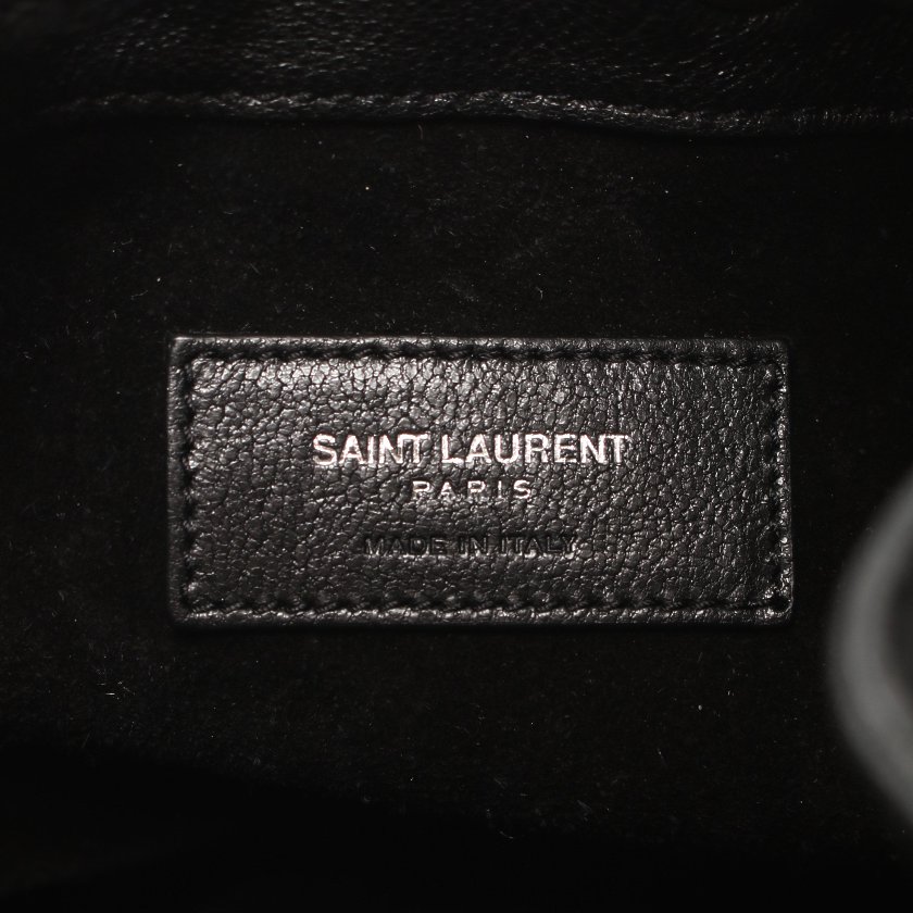 サンローランパリ(SAINT LAURENT PARIS)エマニュエル|バケットバッグ|ハンドバッグ|レザー|黒|2WAY|スタースタッズ|巾着|ハイブランド・ブランド専門の中古通販サイト(630515)