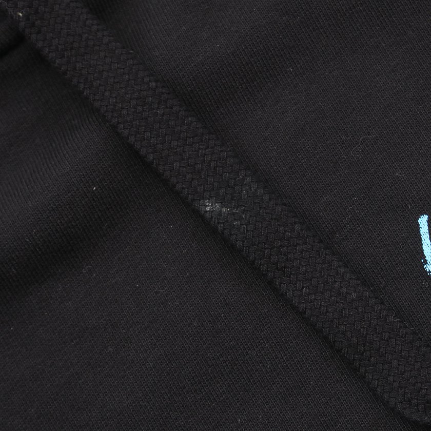 サンローランパリ Saint Laurent Paris プルオーバーパーカー 黒 青 ロゴ ハイブランド ブランド専門の中古通販サイト
