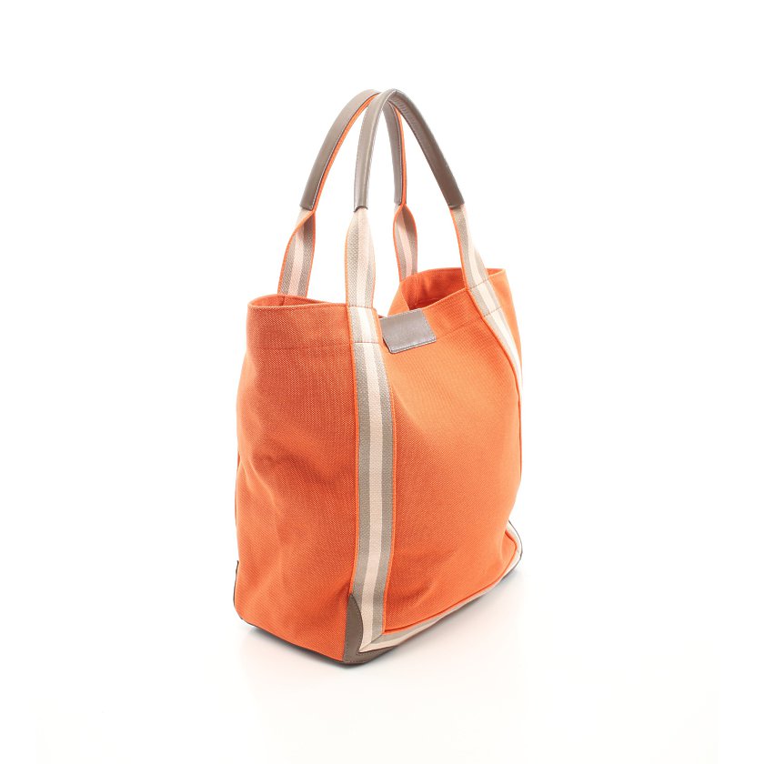 アニヤハインドマーチ Anya Hindmarch Pont Tote トート バッグ キャンバス レザー オレンジ マルチカラー ハイブランド ブランド専門の中古通販サイト