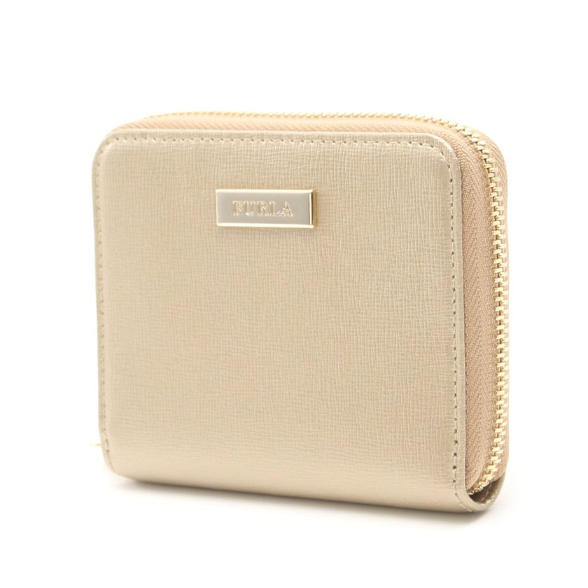 フルラ Furla Classic S Zip Around クラシック ラウンドファスナー財布 レザー シャンパンゴールド ハイブランド ブランド専門の中古通販サイト