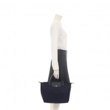 ロンシャン Longchamp Le Pliage Neo ルプリアージュ ネオ ハンドバッグ ナイロン レザー ネイビー 2way ハイブランド ブランド専門の中古通販サイト