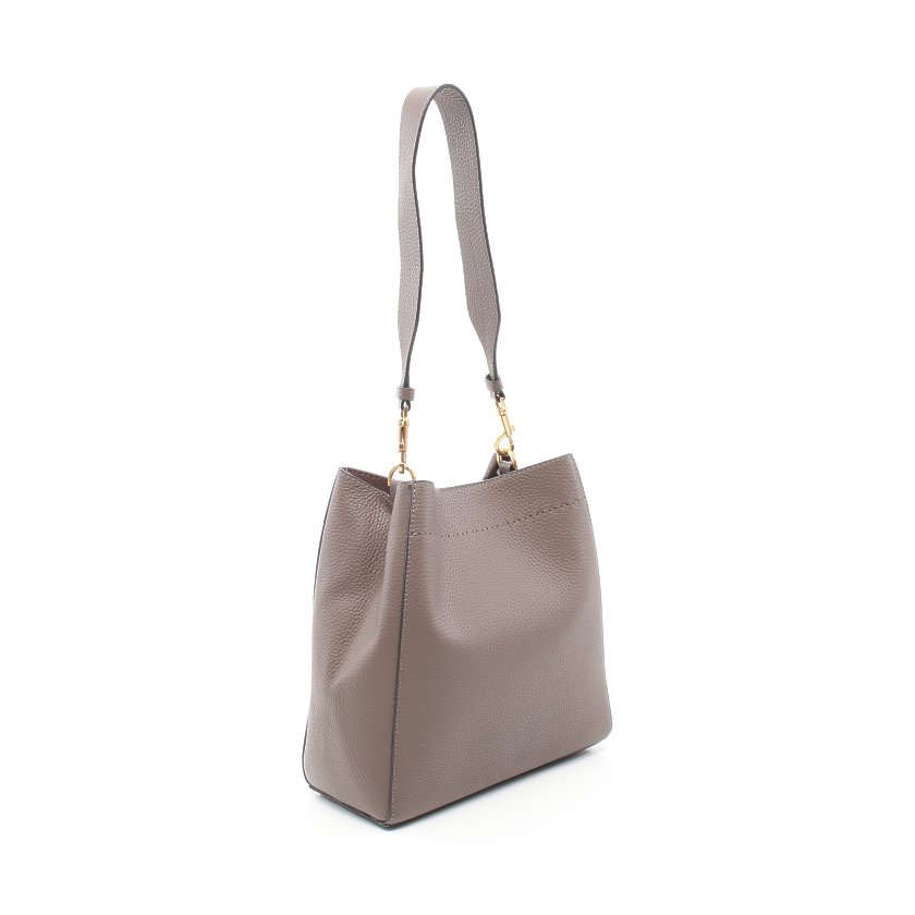 トリーバーチ(TORY BURCH)MACGRAW|マックグロー|ショルダーバッグ|レザー|グレーブラウン|ハイブランド・ブランド専門の中古通販サイト(636270)