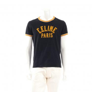 セリーヌ(CELINE)CELINE|PARIS|Tシャツ|カットソー|黒|マスタード|20AW|ハイブランド・ブランド専門の中古通販サイト(637190) セリーヌ(CELINE)CELINE|PARIS|Tシャツ|カットソー|黒|マスタード|20AW|ハイブランド・ブランド専門の中古通販サイト(637190)
