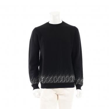 FENDI・トップス・ズッカ ニット ウール 黒 グレー 20AW｜【公式