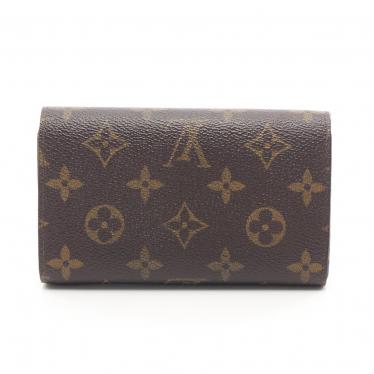 ルイヴィトン(LOUIS VUITTON)ポルトモネビエトレゾール|モノグラム|二つ折り財布|PVC|レザー|茶色|ハイブランド・ブランド専門の中古通販サイト(636716)