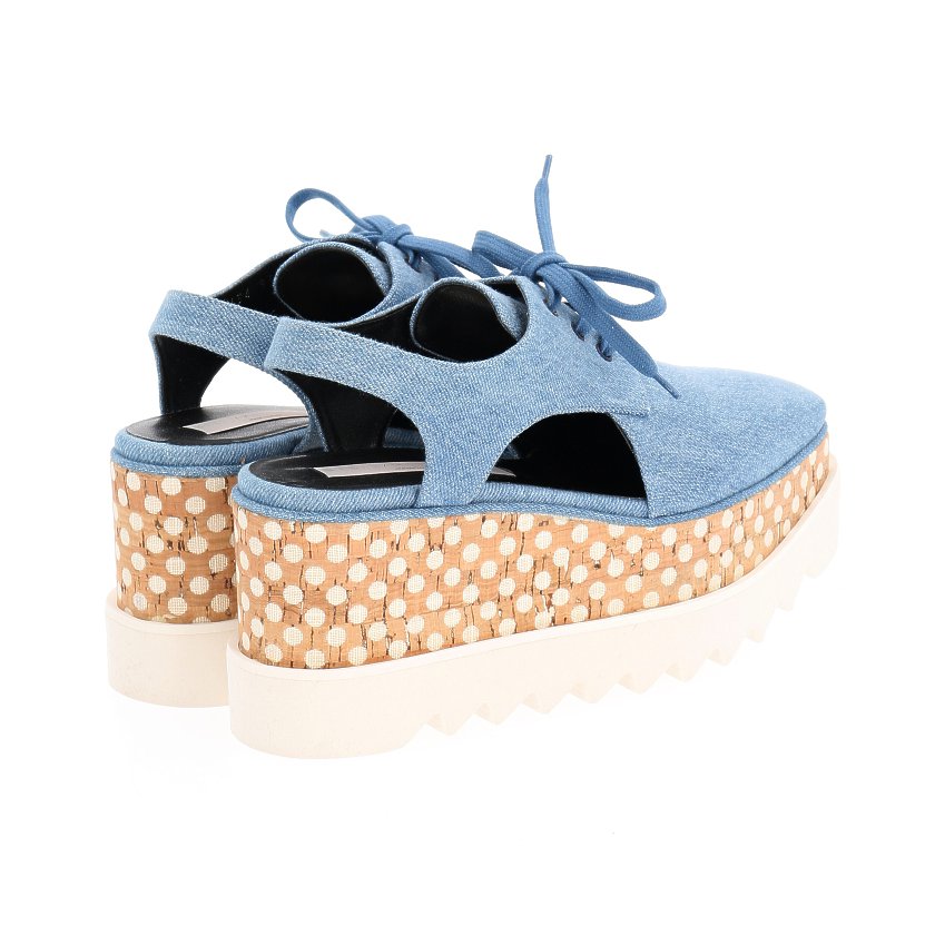 ステラマッカートニー(Stella McCartney)Elyse|エリス|サンダル|ドット柄|デニム|水色|厚底|コルクソール|ハイブランド・ブランド専門の中古通販サイト(636289) ステラマッカートニー(Stella McCartney)Elyse|エリス|サンダル|ドット柄|デニム|水色|厚底|コルクソール|ハイブランド・ブランド専門の中古通販サイト(636289)
