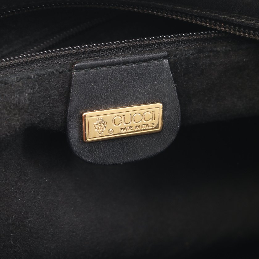 グッチ(GUCCI)オールドグッチ|ショルダーバッグ|レザー|黒|ハイブランド・ブランド専門の中古通販サイト(638012)