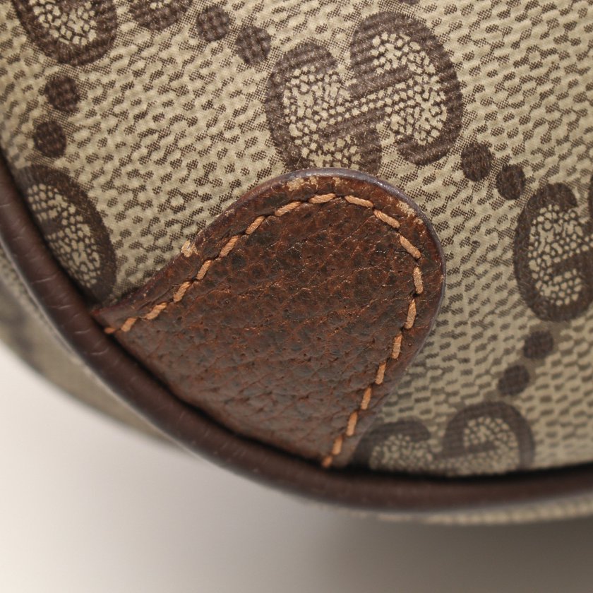 グッチ(GUCCI)オールドグッチ|シェリーライン|GGプラス|ショルダーバッグ|PVC|レザー|ベージュ|マルチカラー|ハイブランド・ブランド専門の中古通販サイト(638292)