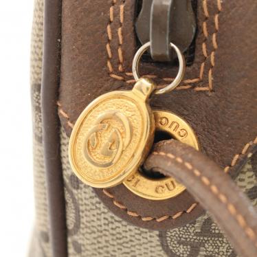 グッチ(GUCCI)オールドグッチ|シェリーライン|GGプラス|ショルダーバッグ|PVC|レザー|ベージュ|マルチカラー|ハイブランド・ブランド専門の中古通販サイト(638292)